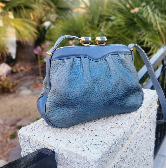 🤩10 min SALE 🤩RARE VINTAGE 1950s GUCCI‎ LEATHER/SUEDE BAG, - Picture 1 of 16